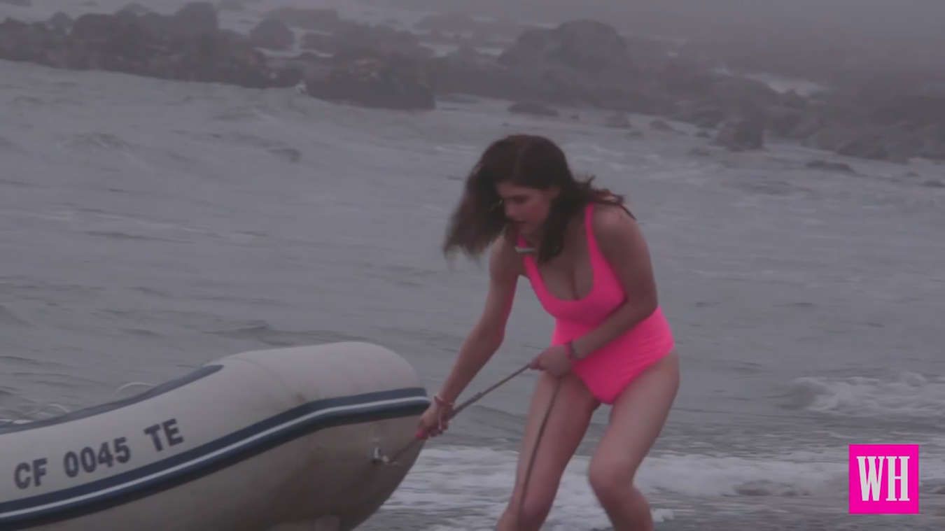 Alexandra Daddario Leg Photoshoot