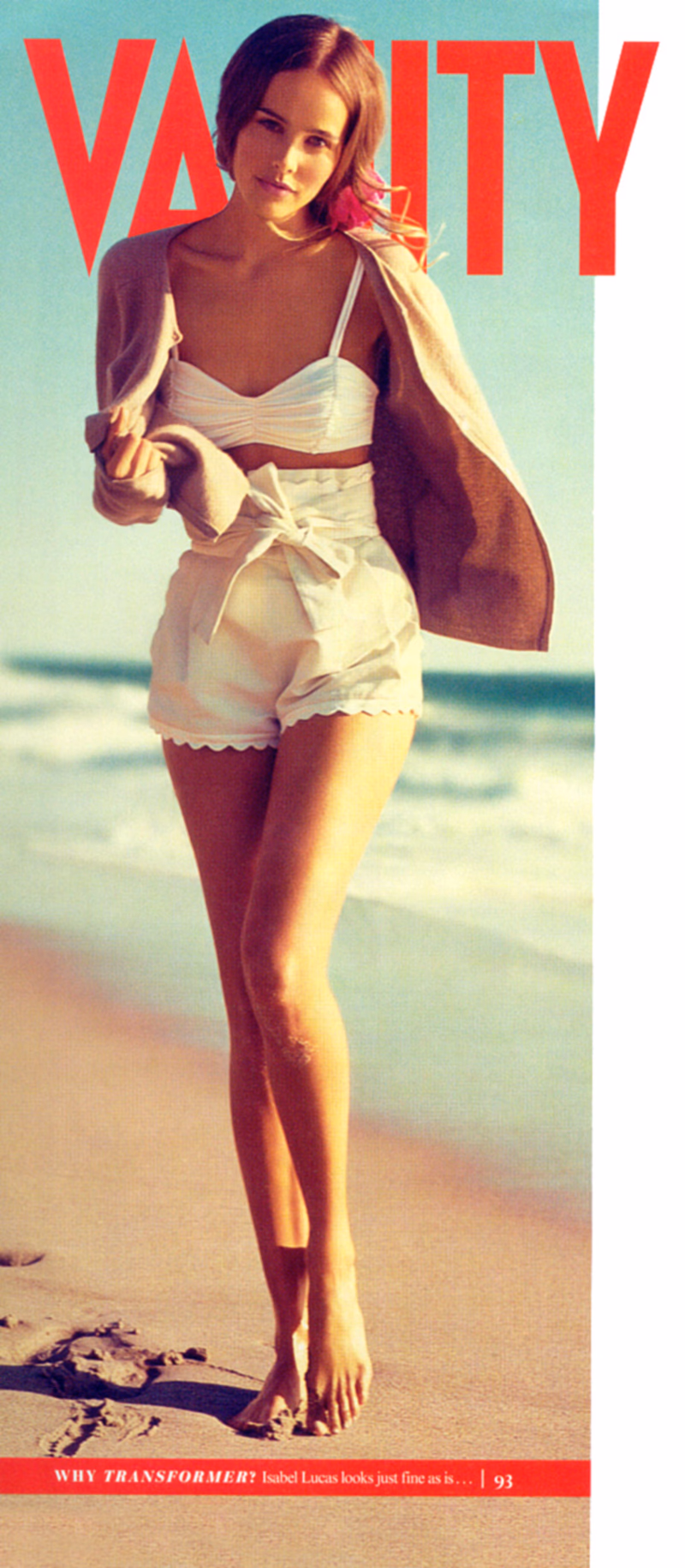 Isabel Lucas Leg Photoshoot