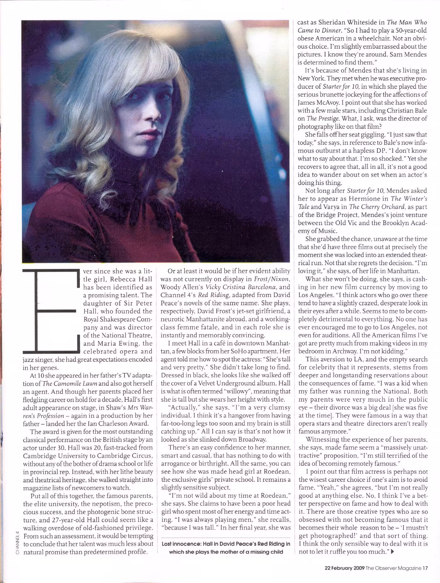 Rebecca Hall  Photoshoot