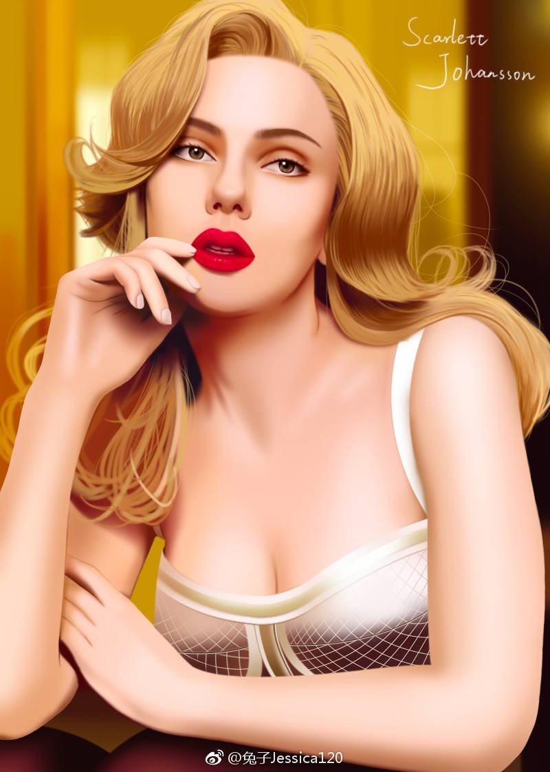 Scarlett Johansson Leg Photoshoot