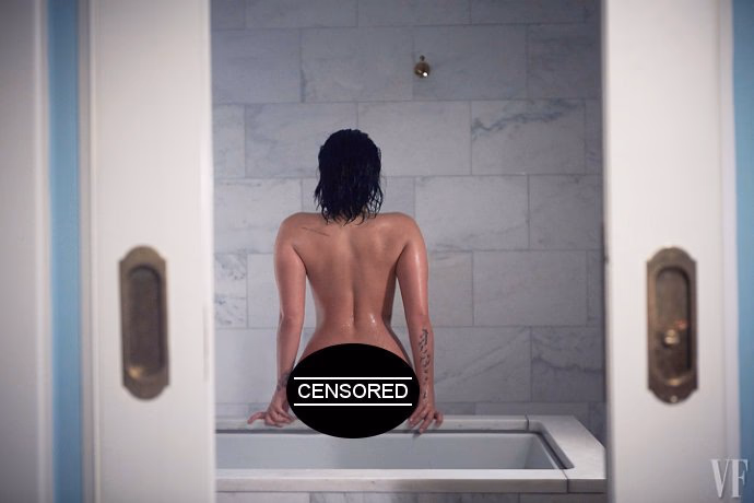 Demi Lovato Leg Photoshoot