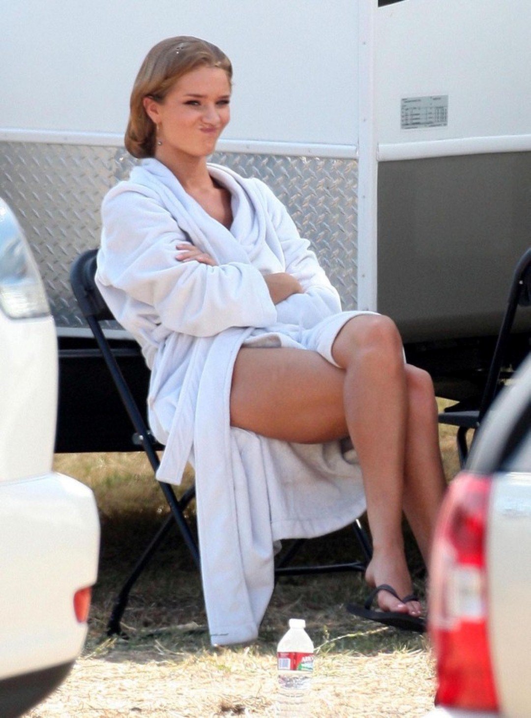 Rosie HuntingtonWhiteley Leg Photoshoot