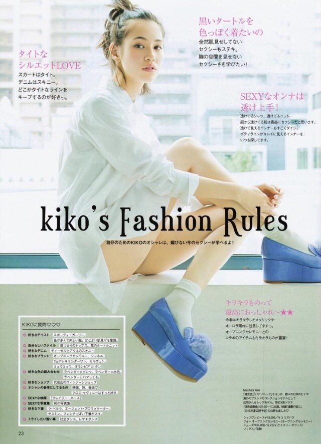 Kiko Mizuhara Leg Photoshoot
